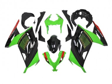 Verde Nero ABS Kit Carenatura Moto Kawasaki EX300 2013-2016