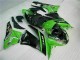 Verde Nero ABS Kits Carene Moto Kawasaki ZX6R 2009-2012