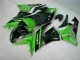 Verde Nero ABS Kits Carene Moto Kawasaki ZX6R 2009-2012