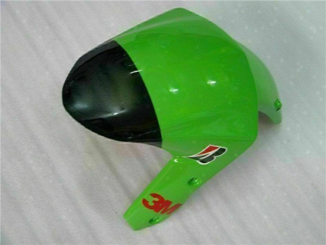 Verde Nero ABS Kits Carene Moto Kawasaki ZX6R 2009-2012