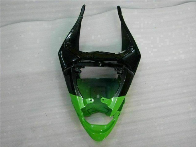 Verde Nero ABS Kits Carene Moto Kawasaki ZX6R 2009-2012