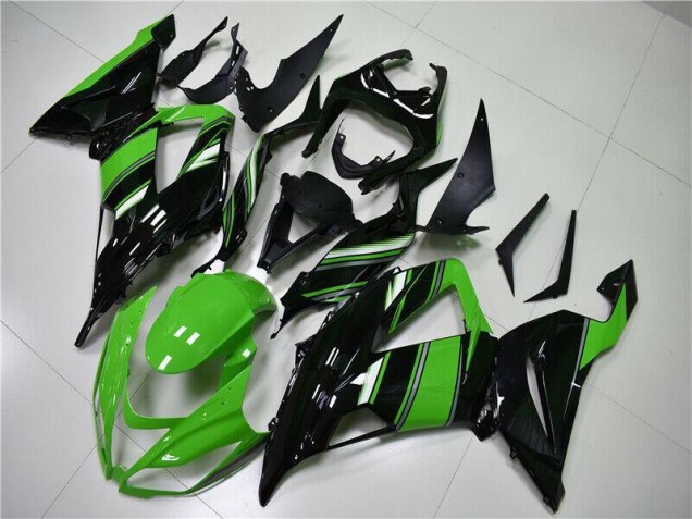 Verde Nero Carena Moto Kawasaki ZX6R 2013-2018 Verde Nero Carena Moto Kawasaki ZX6R 2013-2018