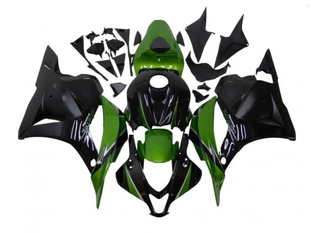 Verde Nero Carene Moto Honda CBR 600 RR 2009-2012 Verde Nero Carene Moto Honda CBR 600 RR 2009-2012