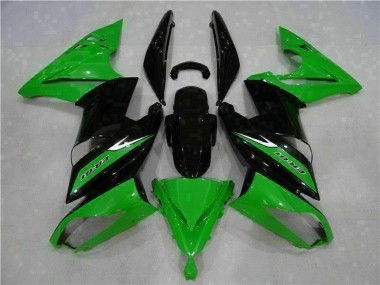 Verde Nero Carene Moto & Plastica Moto Kawasaki EX650 2006-2008