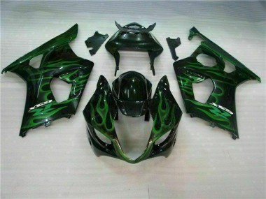 Verde Nero Carene Moto Suzuki GSXR 1000 K3 2003-2004