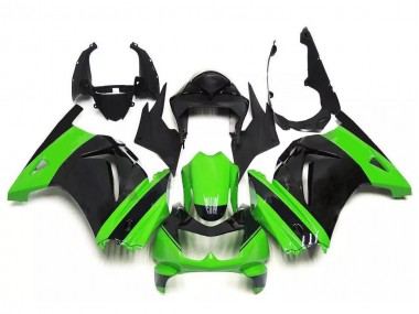 Verde Nero Kit Carenatura Moto Completa Kawasaki EX250 2008-2012