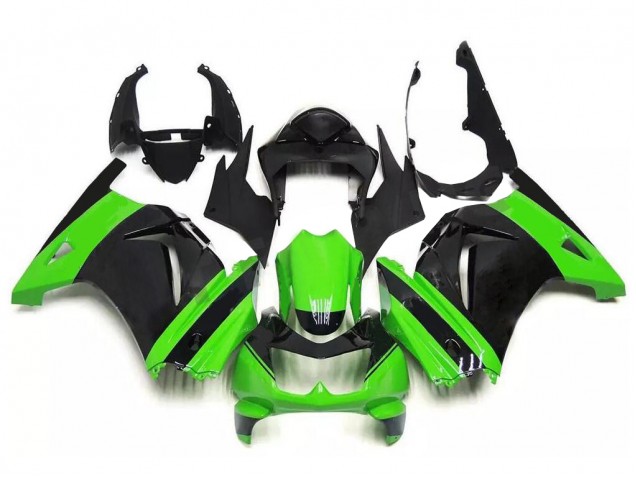 Verde Nero Kit Carenatura Moto Completa Kawasaki EX250 2008-2012