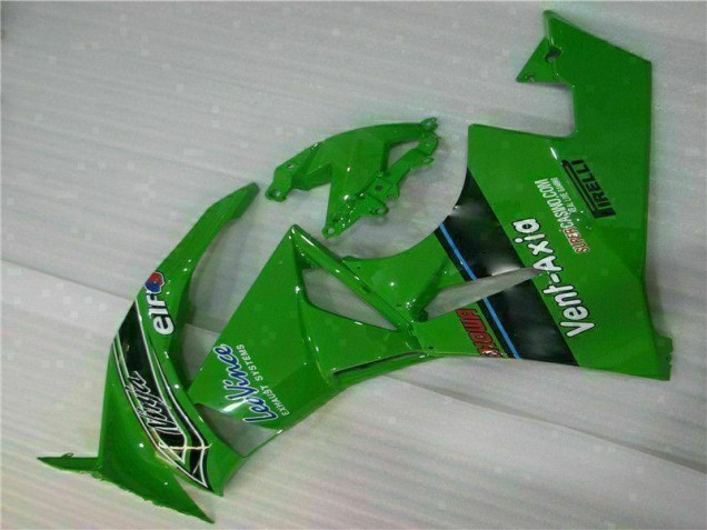 Verde Nero LeoVince Carene Moto Kawasaki ZX6R 2009-2012 Verde Nero LeoVince Carene Moto Kawasaki ZX6R 2009-2012
