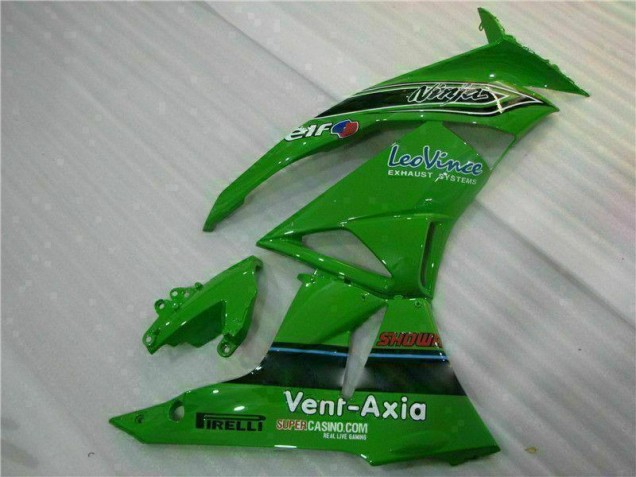 Verde Nero LeoVince Carene Moto Kawasaki ZX6R 2009-2012 Verde Nero LeoVince Carene Moto Kawasaki ZX6R 2009-2012