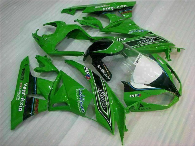 Verde Nero LeoVince Carene Moto Kawasaki ZX6R 2009-2012 Verde Nero LeoVince Carene Moto Kawasaki ZX6R 2009-2012