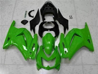 Verde Nero Ninja ABS Plastica Moto & Carenatura Moto Kawasaki EX250 2008-2012