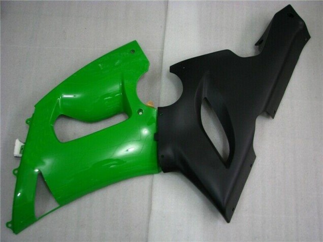 Verde Nero Opaco Carene Moto Kawasaki ZX6R 2005-2006 Verde Nero Opaco Carene Moto Kawasaki ZX6R 2005-2006