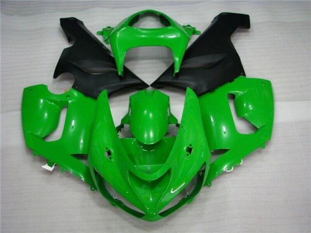 Verde Nero Opaco Carene Moto Kawasaki ZX6R 2005-2006 Verde Nero Opaco Carene Moto Kawasaki ZX6R 2005-2006