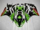 Verde Nero Rosso Carene Moto Kawasaki ZX6R 2009-2012 Verde Nero Rosso Carene Moto Kawasaki ZX6R 2009-2012