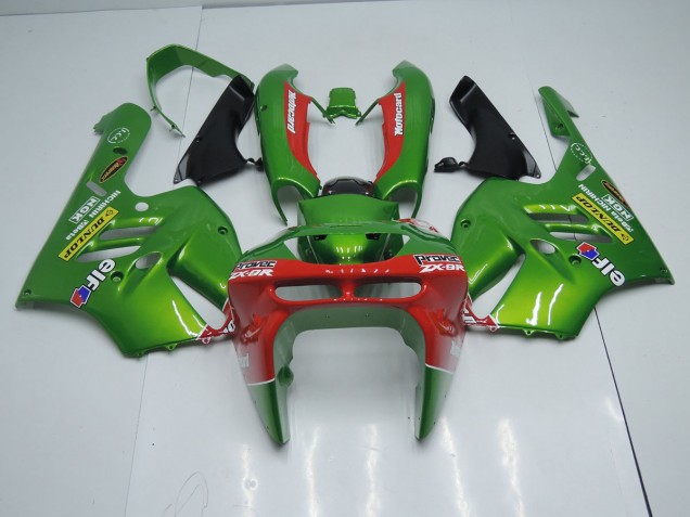 Verde Rosso Carene Moto Kawasaki ZX9R 1994-1997 Verde Rosso Carene Moto Kawasaki ZX9R 1994-1997